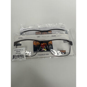 Gotham Men's Brown Eyeglasses 59 19 150 NWT